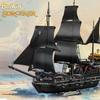 Hallisun Building Blocks Set: Miniature Pirate Ship Model Building Toy, Miniature Size, Bricks, for Adults and Children (Ages 8+), Boys and Girls, Chr