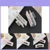 Large Square Hair Claw Clip Elegant Floral Design For Stylish Women In Pink And White