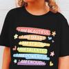 Zomerse Mode T-shirt met Korte Mouwen voor Meisjes "Ik Ben Mooi..." Letterprint Veelzijdig Casual Topje
