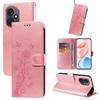 Pour Honor 400 5G (Global) Étui en Cuir Imprimé Floral Papillon Portefeuille Housse avec Support