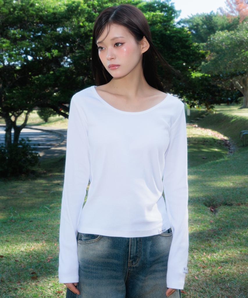 ROSEFRANTZ (2Pack) Essential Rose Label Long Sleeve [5Color]
