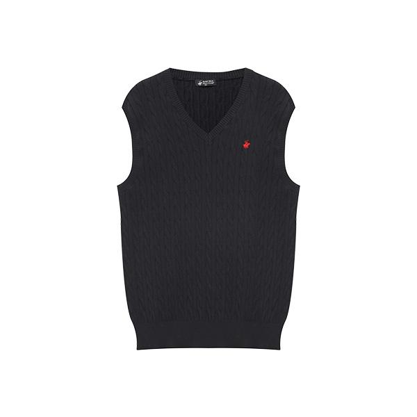 Bhpoloclub Men`S Cotton Cable Knit Vest