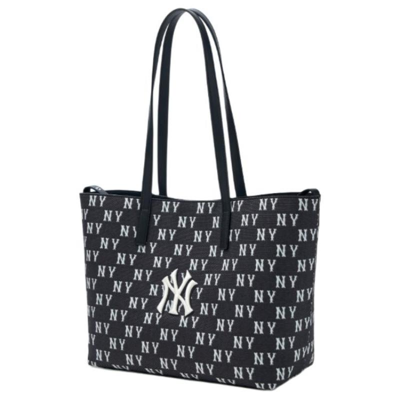 MLB New York Yankees Monogram Polyester Laptop Bag Students Unisex Black Casual 3AORM015N-50BKS