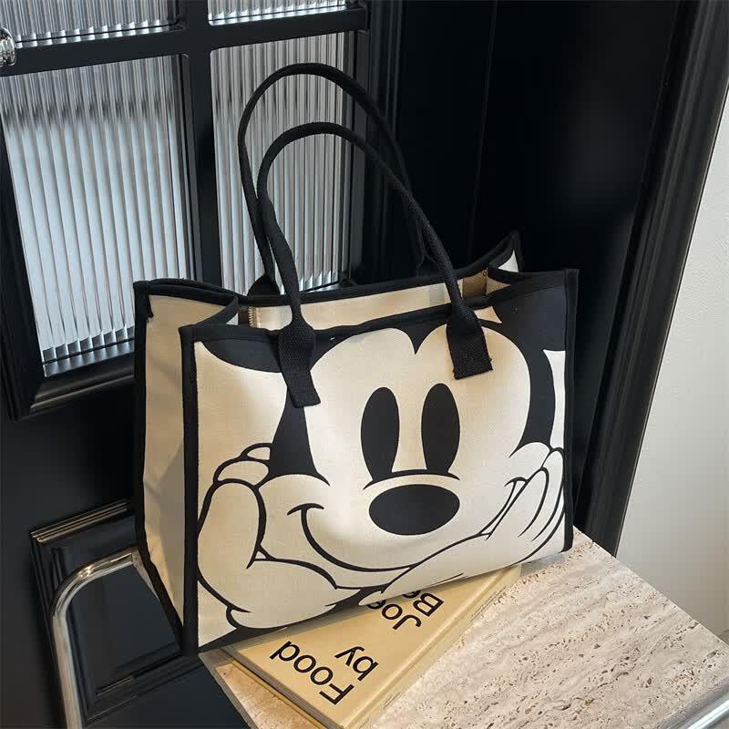 Cute Cartoon Large Capacity Canvas Tote Bag