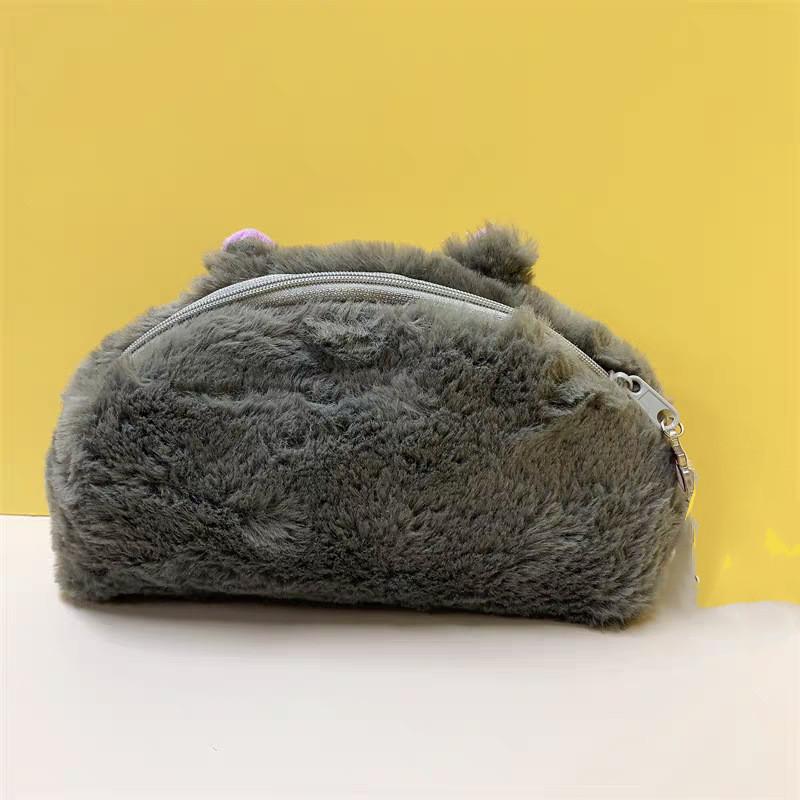 Lucifer Cat Plush Pencil Case With Large Capacity For Kids And Students