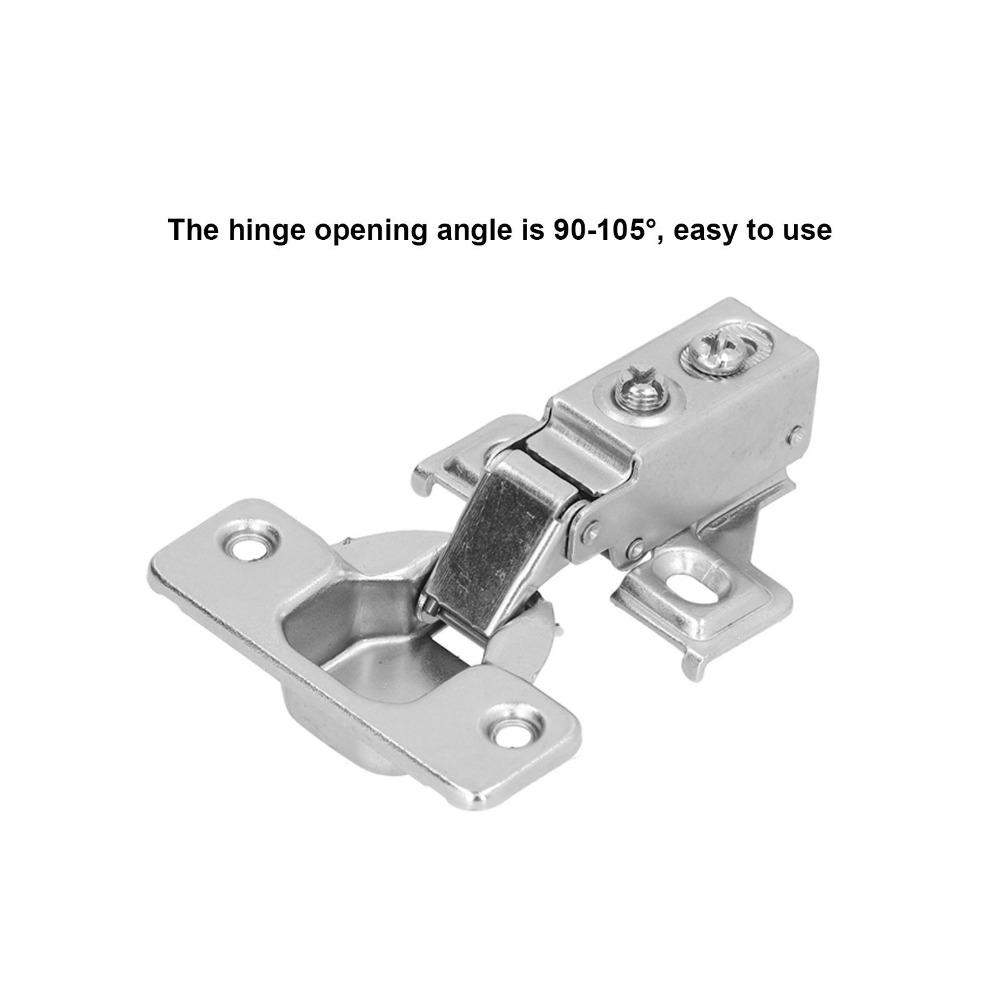 4pcs Adjustable Door Hinges Concealed Soft Close Hinges Heavy Cabinet Hinges  Cupboard