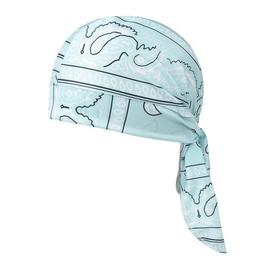 Paisley Cooling Headscarf Cap Set, Sweat Wicking Adjustable Straps Elastic Fit Breathable Hand Washable Headwrap