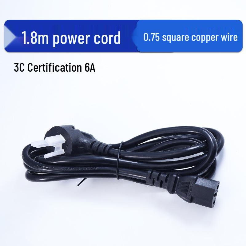 Сетевой шнур IEC C13, 1,8 м, 10 А, 1,0 кв. мм, Однофазный 220 В, Фильтр 6 А, 0,75 кв. мм Standard Type