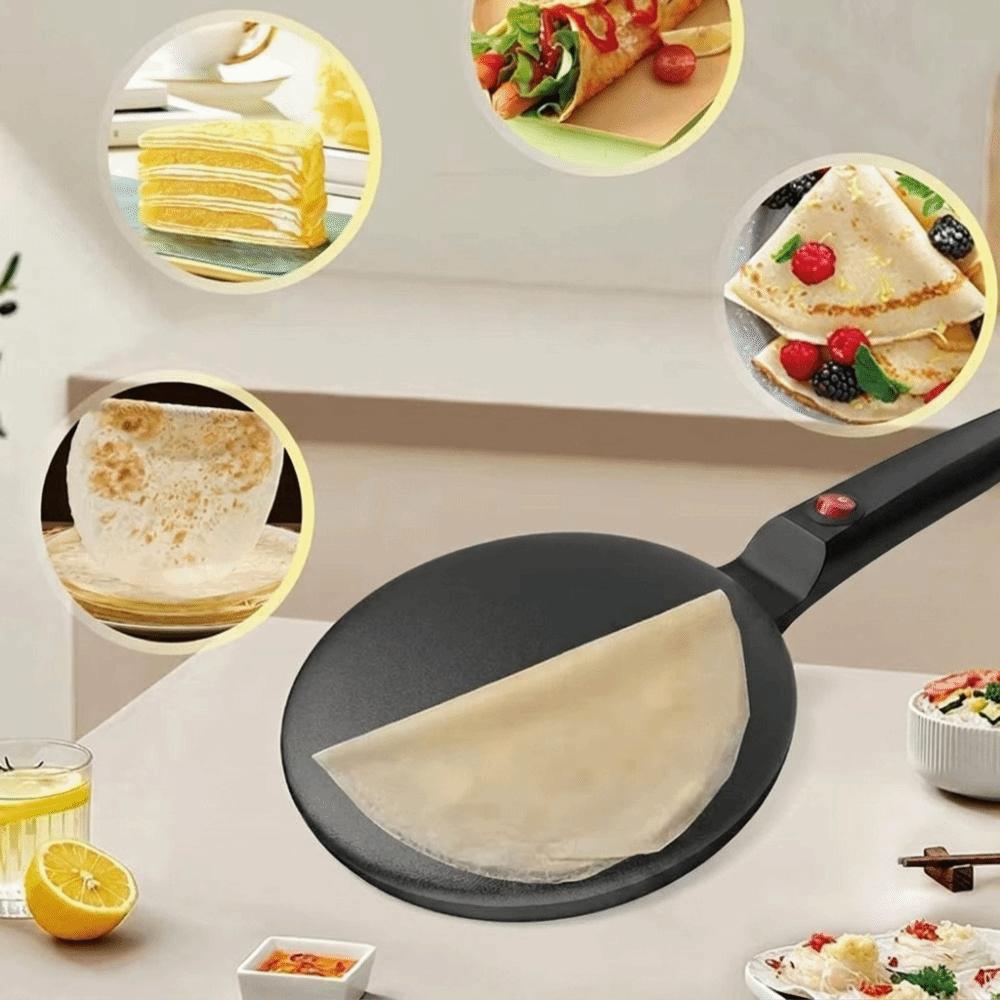 Macchina per Crêpes Elettrica con Superficie Liscia per Ristorazione Commerciale su Piccola Scala US/UK/EU