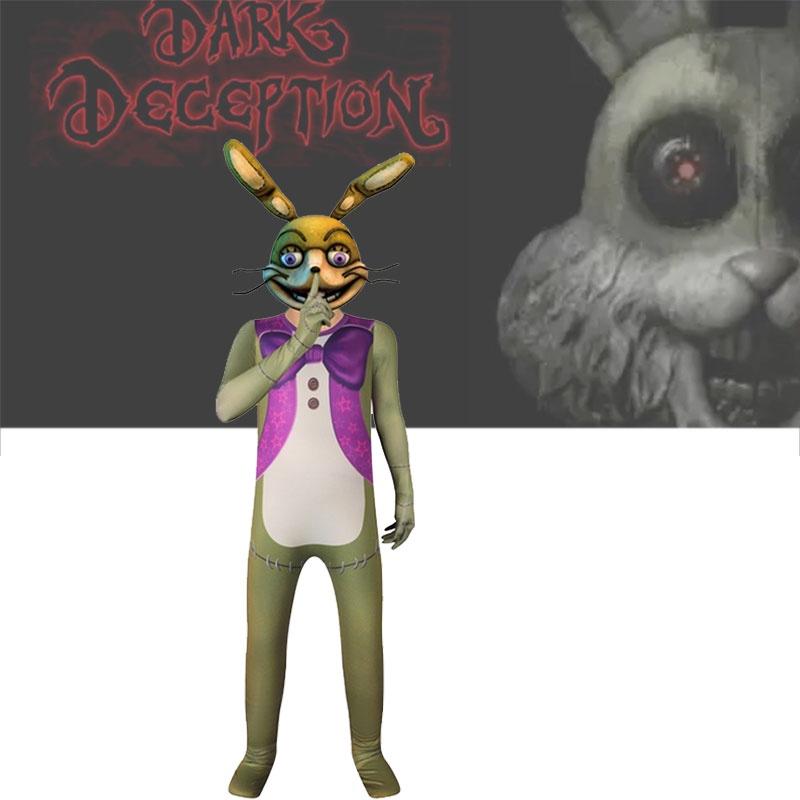 Dark Deception Robbie The Rabbit Cosplay Costume Halloween Role Kids Playing