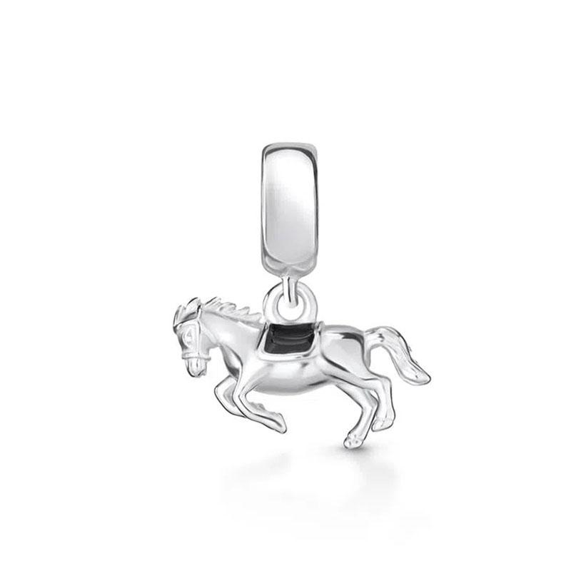 European Copper Love You Gesture Pendant Charm Fit Original Bracelet Jewelry Sparkling Cross Horse Angel Dangle Bead