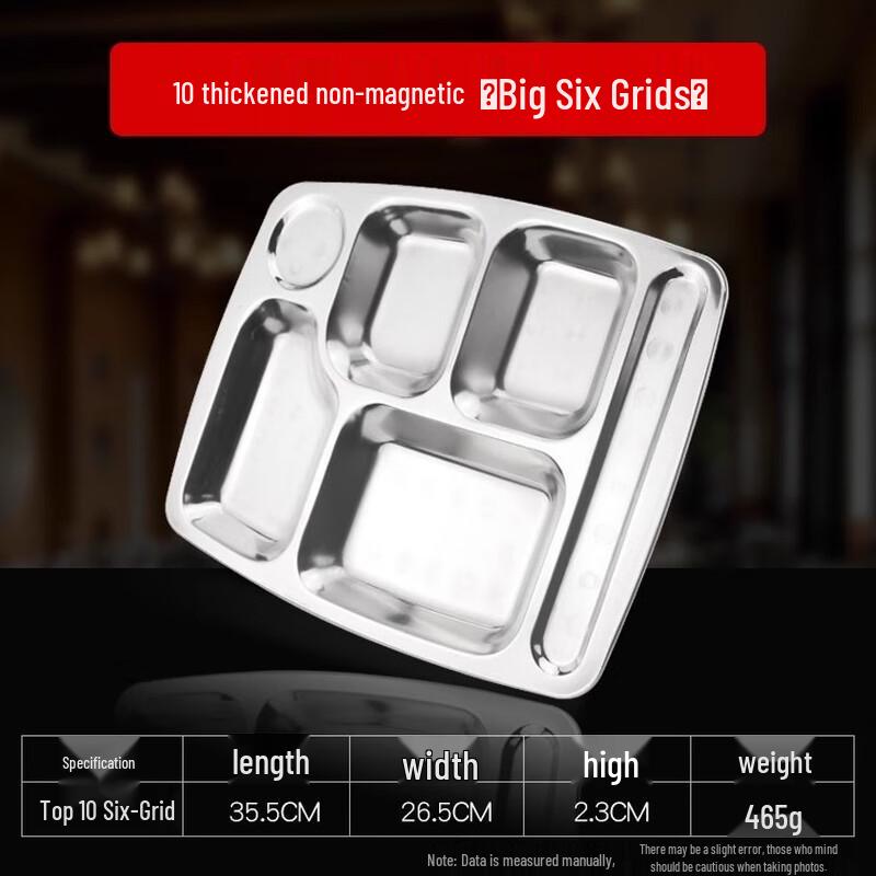 

AVADEN Stainless Steel Divided Meal Tray