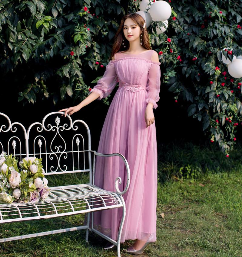 2025 Elegant Long Bridesmaid & Evening Dress for Women