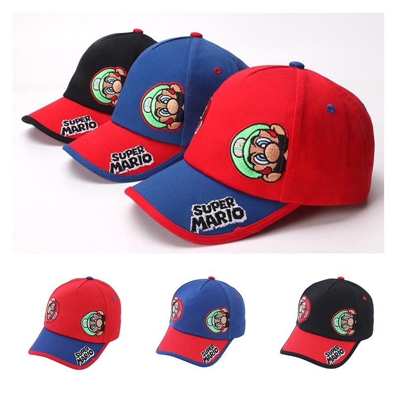 Super Mario Baseball Cap For Kids, Cartoon Duckbill Hat For Boys And Girls, Fashionable Sun Hat