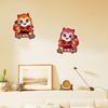 2 Pcs 2026 Chinese New Year Door Stickers 3D Zodiac Horse Wall Decals Lunar Year of Horse Window Clings Spring Festival Couplet for Home Door Window