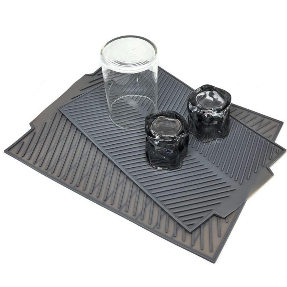 S/M/L Silicone Draining Board Mat Foldable Table Heat Insulation Pad  for Kitchen Pot Cup
