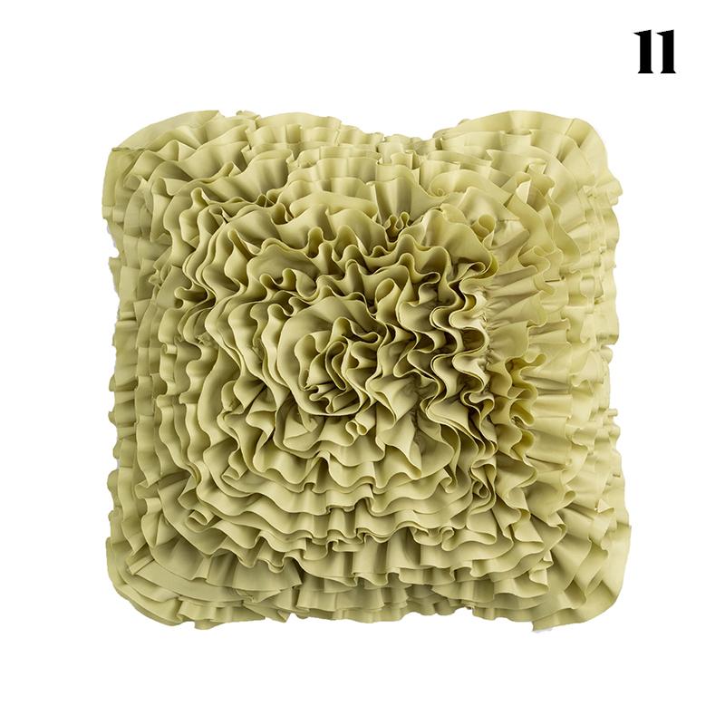 Luxury 3D Flower Pillowcase Handmade Pleated Flower Pillow Case Ins Sofa Cushion Cover Living Room Sofa Decor Throw Pillow Cover