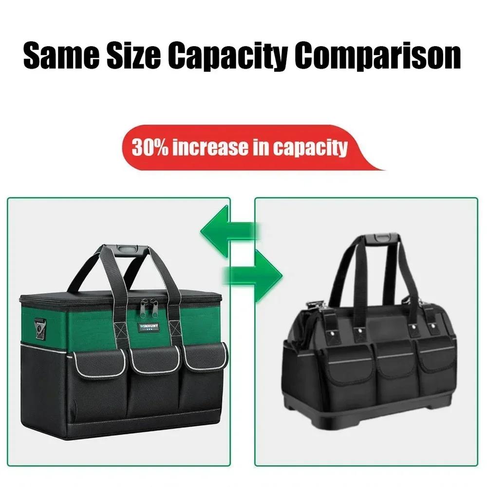 Square Tool Bag Durable Waterproof Portable Thickened Large Capacity Maintenance Tool Storage Pouch Electrician Hardware Toolkit