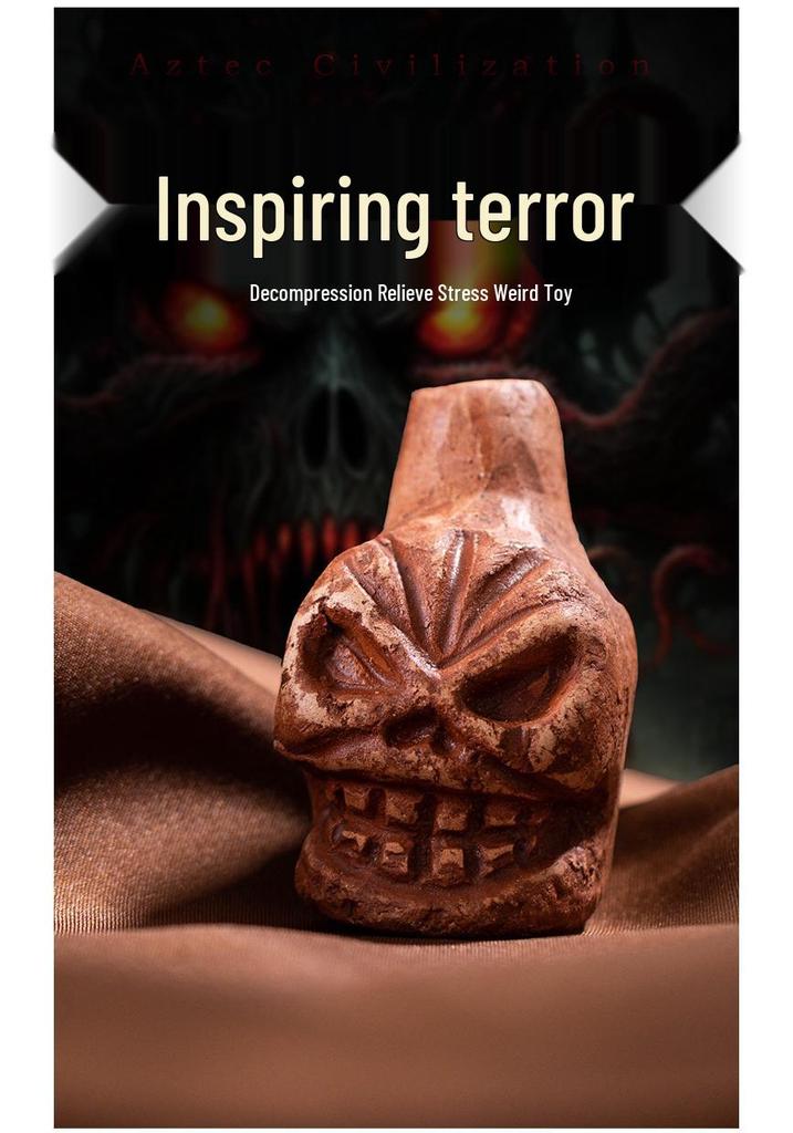 Aztec Death Whistle: Mini Ocarina for Pranks and Stress Relief