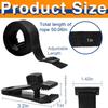 24 Pcs Pool Solar Cover Reel Attachment Kit,Solar Cover Reel Blanket Straps and Clips for Universal Inground Swimming Pool (Straps)