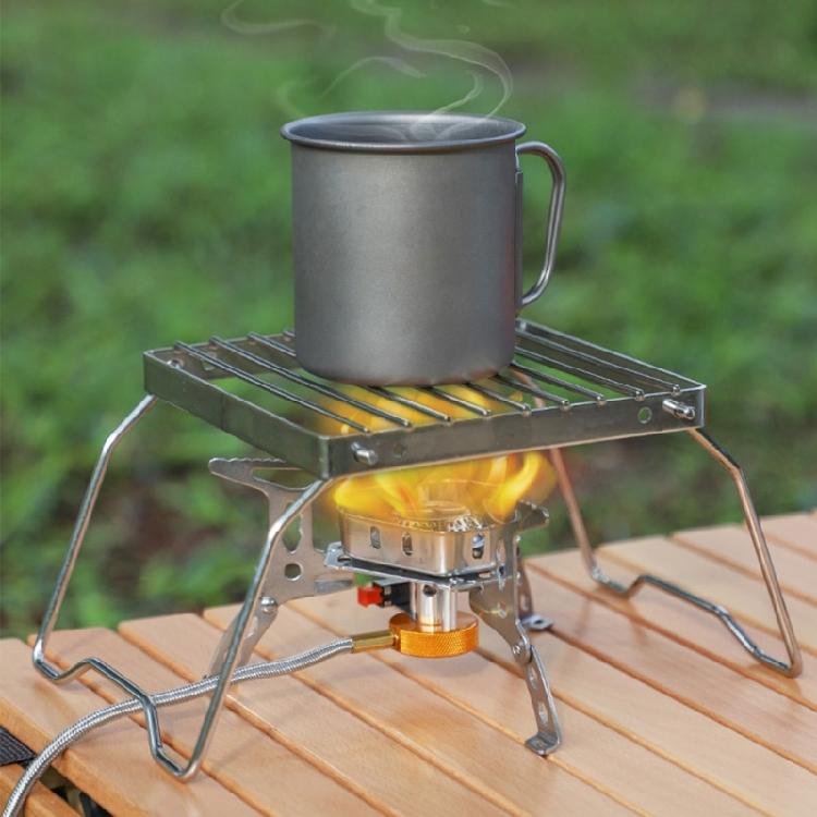 Stainless Steels Folding Cooking Rack Outdoor Camping Kettles Heating Rack Small Barbecue Grill Baking Tray Holder
