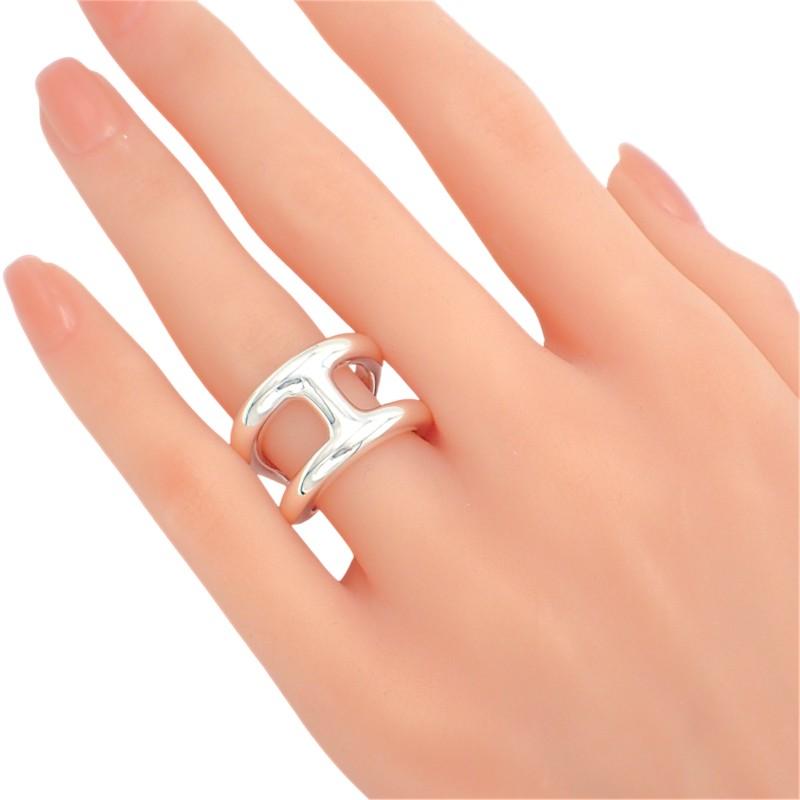HERMES  H102536B 00 #15(JP Size)  ring Silver925 mens