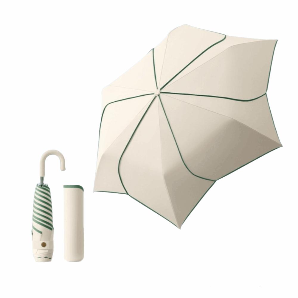 Windproof Manual Petal Umbrella Rainproof Hand Operated Parasol Mini Sun Umbrella Travel Use
