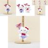 Adorable Korean Style Kt Cat Plush Toy With Colorful Heart Balloon Keychain Attachment