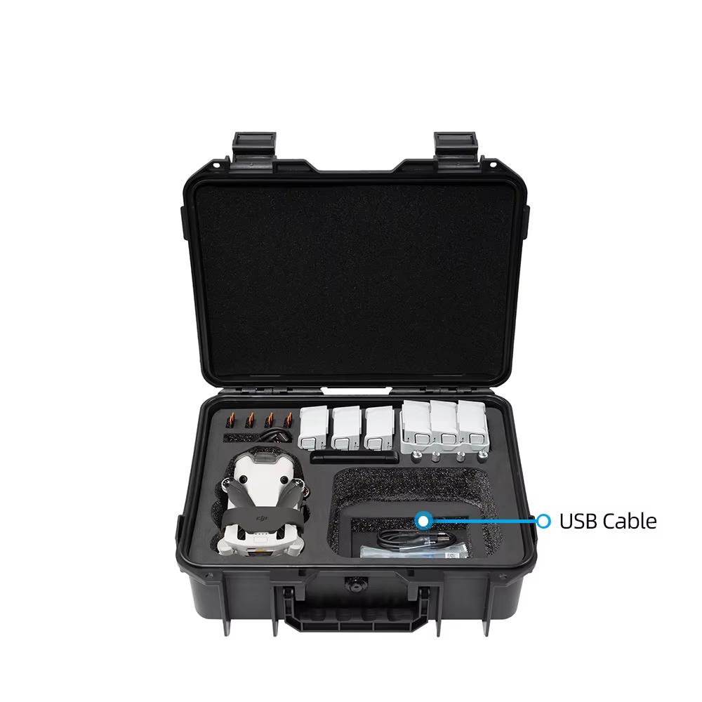For DJI Mini 3/4Pro Case with Shoulder Strap, Mini 4 Pro Explosion Proof Case,Hard Shell  Mini 4 Pro Bag Portable Waterproof Box