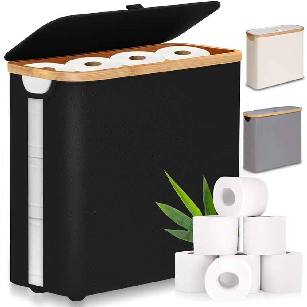 Large Capacity Toilet Paper Storage Basket Waterproof Toilet Paper Holder  for Tissues