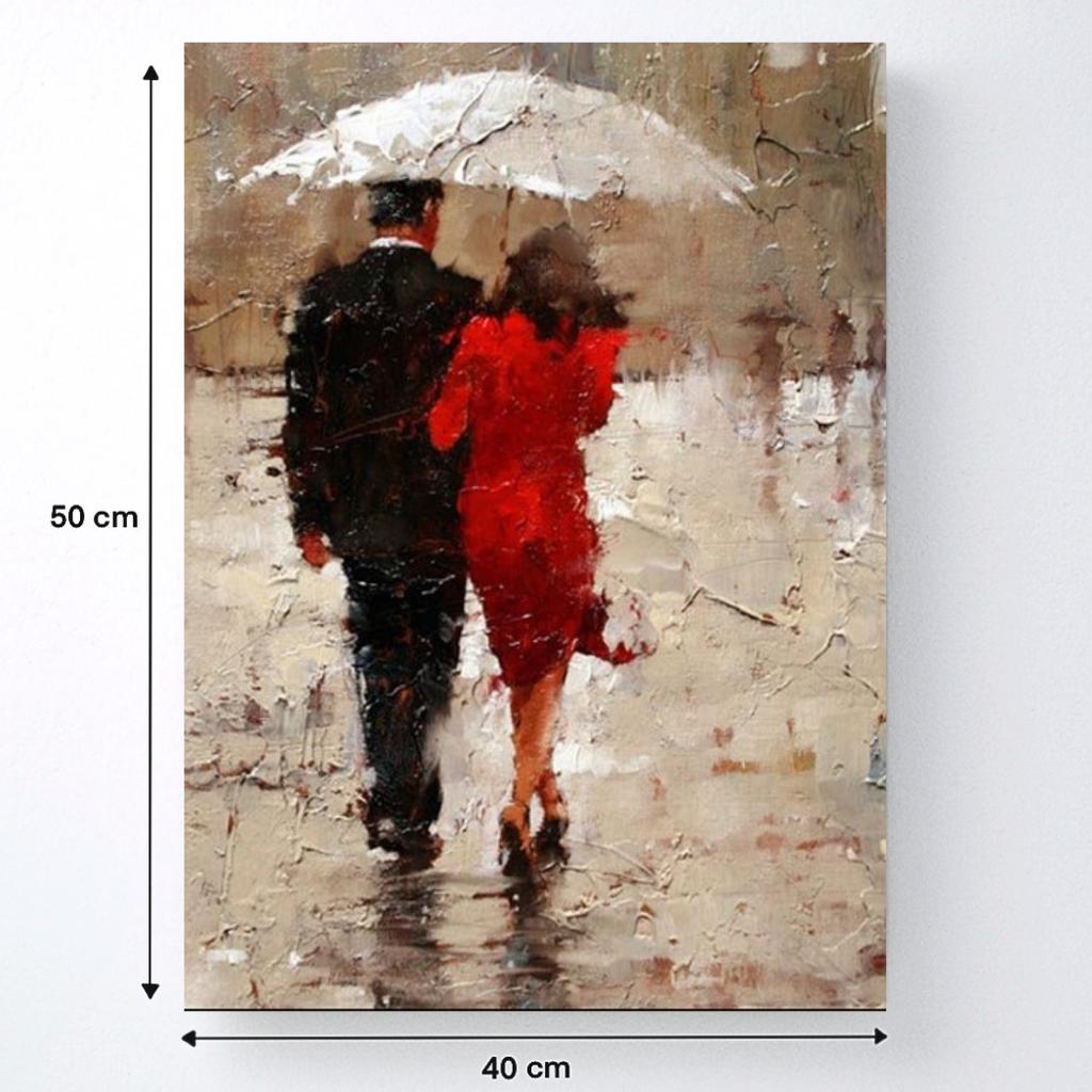 Malowanie Po Numerach Z Ramą Obrazy Do Malowania - Kroki We Dwoje 40X50 Cm