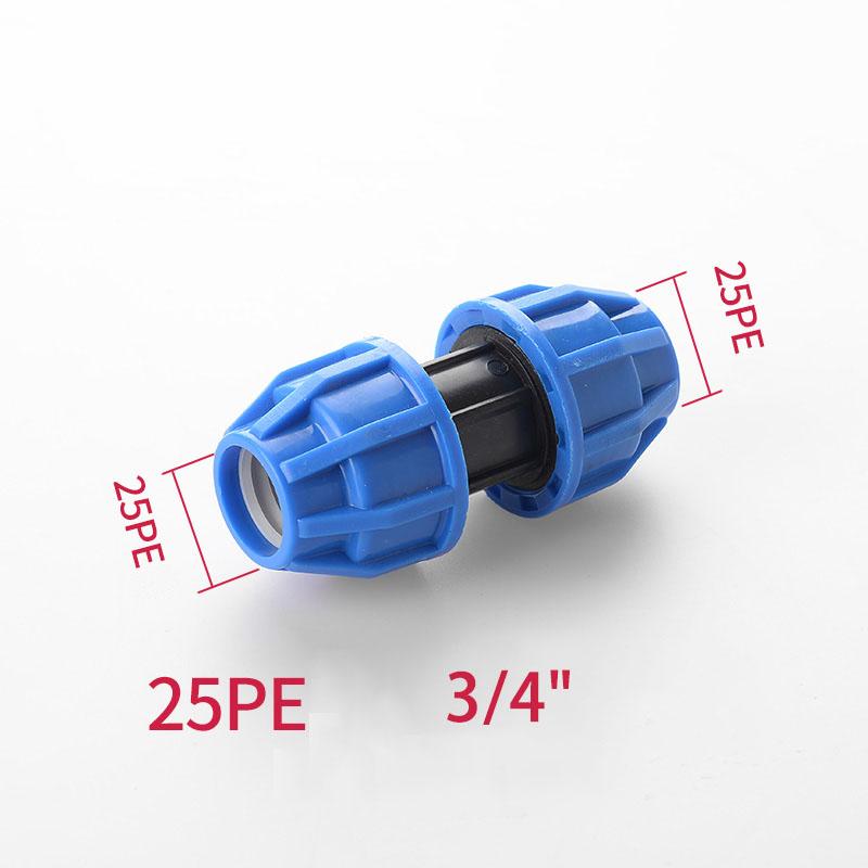 1pcs 20/25/32mm 1/2" 3/4" 1" PE Pipe Quick Connector Elbow Reducing Water Pipe Joint Tap Water Irrigation