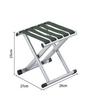 Extra Thick Folding Stool with Backrest for Outdoor Camping and Fishing