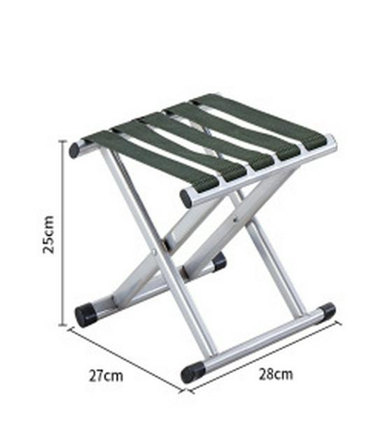 Extra Thick Folding Stool with Backrest for Outdoor Camping and Fishing