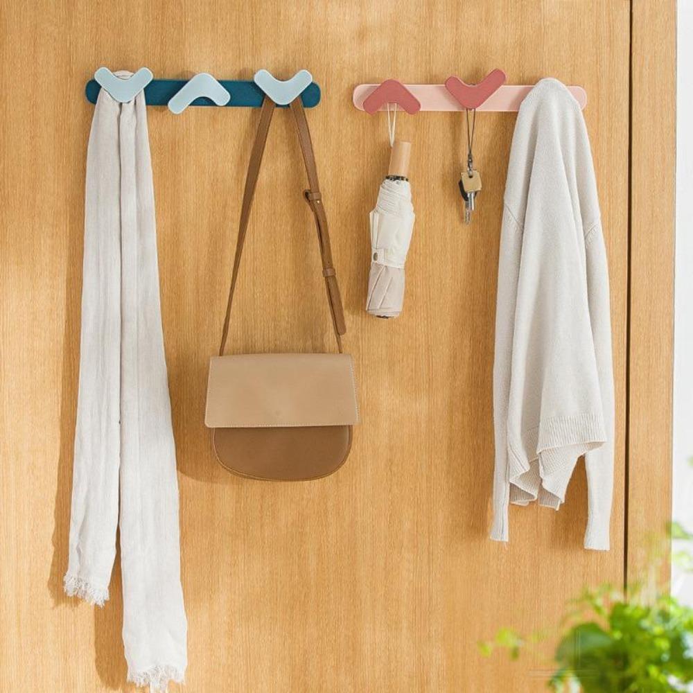 Multifunkční kuchyňský nástěnný háček do koupelny, silný samolepicí háček, plastové dveře, zadní klíč, klobouk, úložný stojan, gadgety