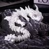 Colorful 3D Printed Articulated Dragon Toy with Movable Joints