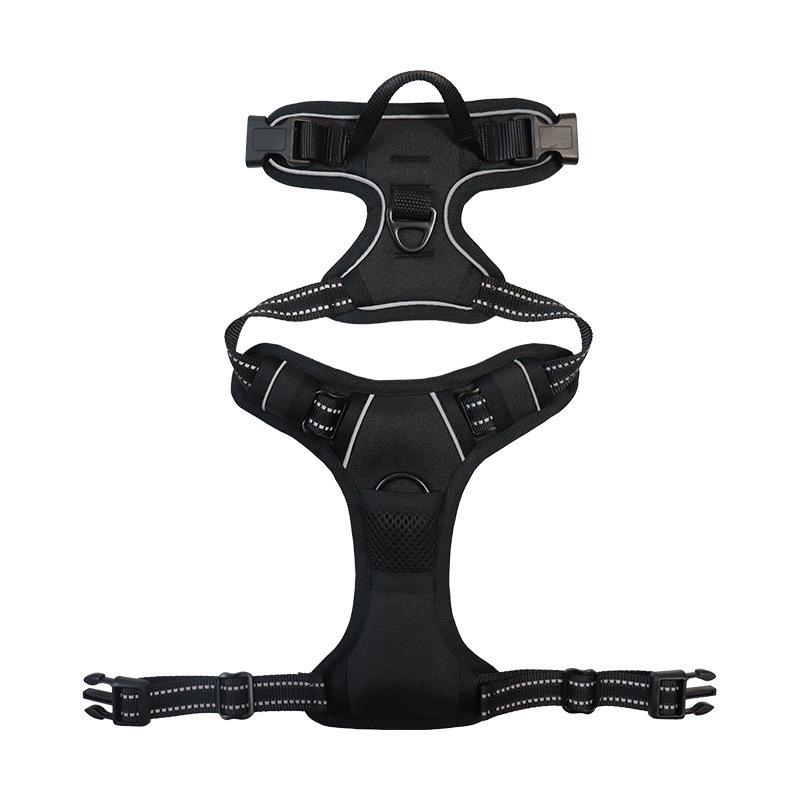 Reflective Harness for Medium & Large Dogs - Vest Style Dog Chest Harness.