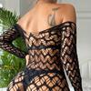 Lingerie Women Dress Sleepwear Hip Skirt Long Sleeve Hollow Mesh Fishnet Dress Nightgowns Dresses Swimwear Net Underwear