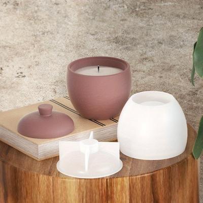 Stampo in Silicone a Forma di Pera per Tazza Candela Nocciola Fai da Te Vaso di Fiori Portacandela Scatola Portaoggetti Stampo in Resina Artigianato Decorazione per la Casa