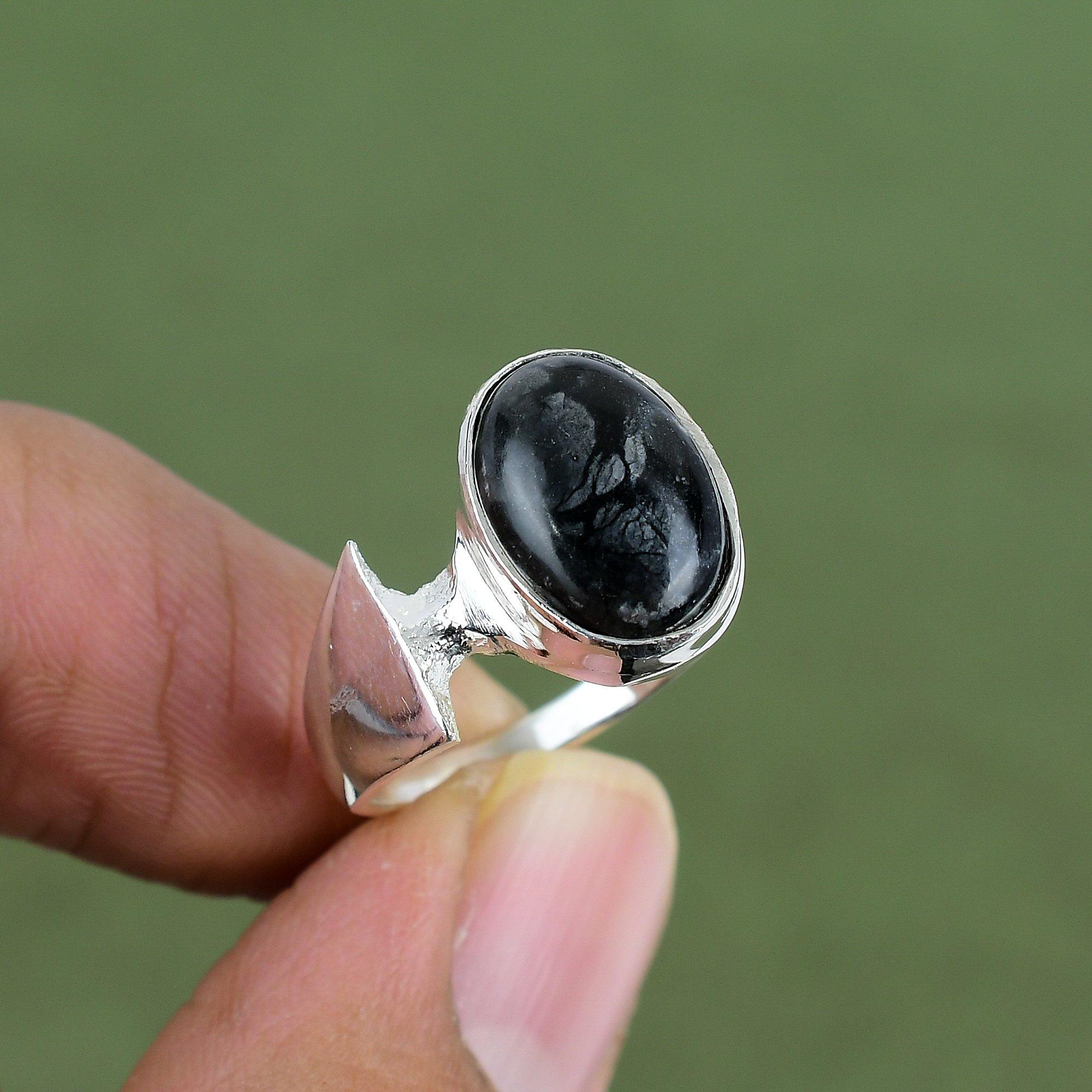 

Picasso Jasper Ring 925 Sterling Silver Ring Genuine Gemstone Jewelry Handmade Unique Ring Designer Ring Gift For Her Available In Ring Size 6 US