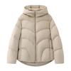 Yu Yan, commoner winter new simple versatile bread warm down jacket puffs loose hooded jacket