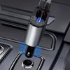 100w 4 IN 1 Retractable Car Charger USB Type C Cable For IPhone Fast Charge Cord Cigarette Lighter Adapter