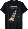 Koszulkka z nadrukiem Blueprint Space Rocket Launch Mission to The Moon Artemis 2