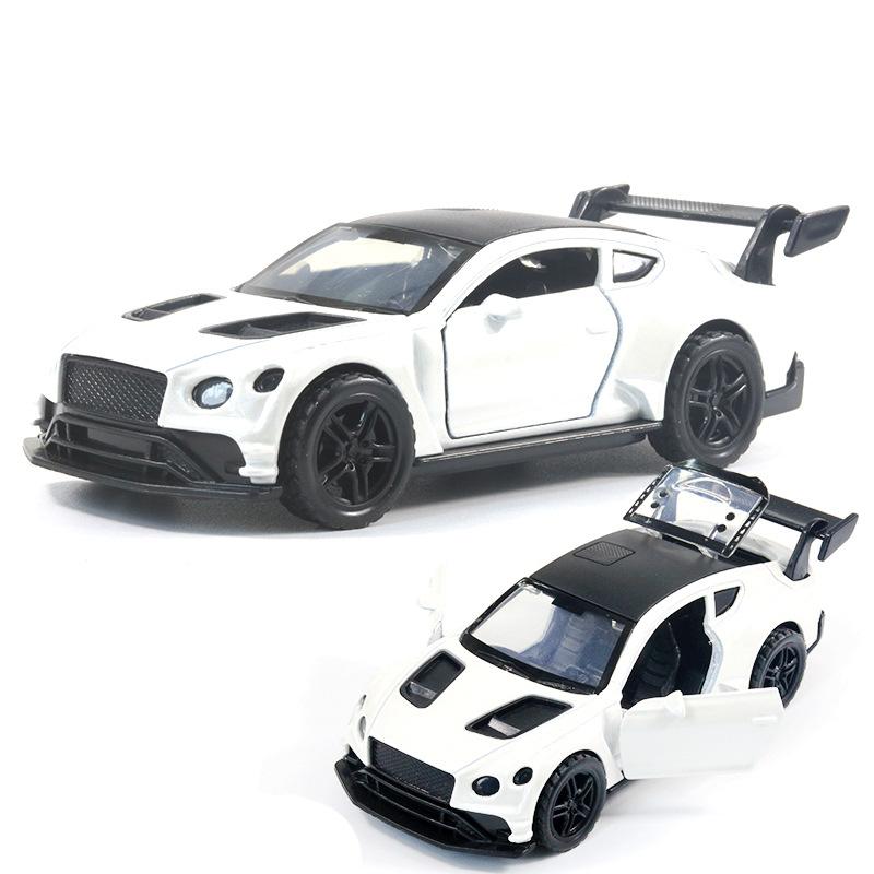 Bag 1:36 Alloy Sports Car Model with Sound and Light Pull Back Door Children's Toys Car Boy Women's Gifts Wholesale