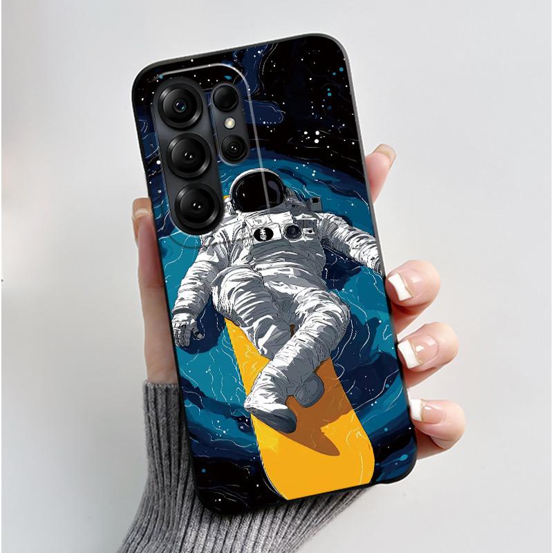 Anti-scratch Phone Case For Doogee Note 56X/56X Pro Casing Soft Silicone Beautiful Brightly Colored Sunflowe Pattern Black Cover