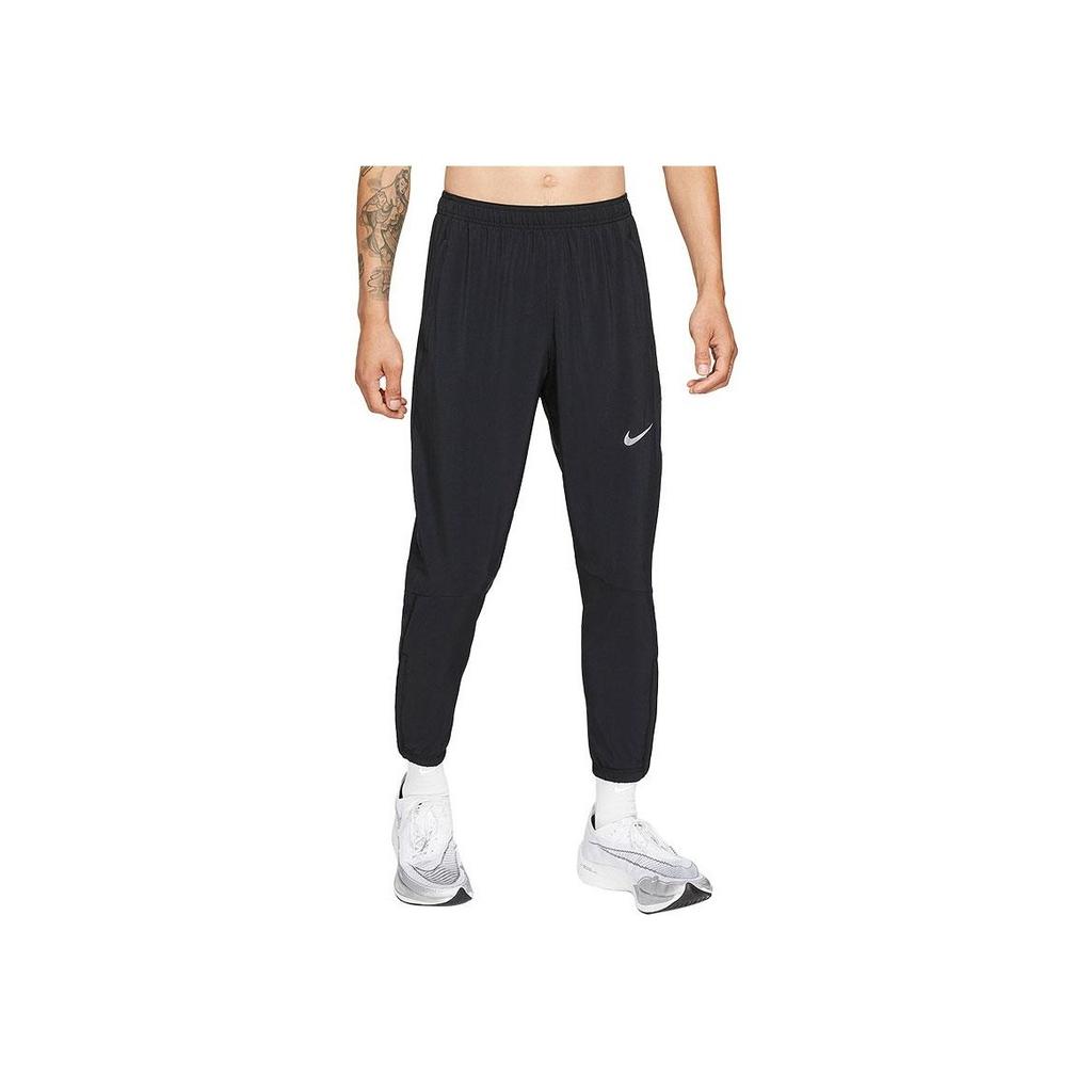 Nike Logo Print Quick-Dry Tapered Knit Sports Pants Men bottoms Black 904444-010
