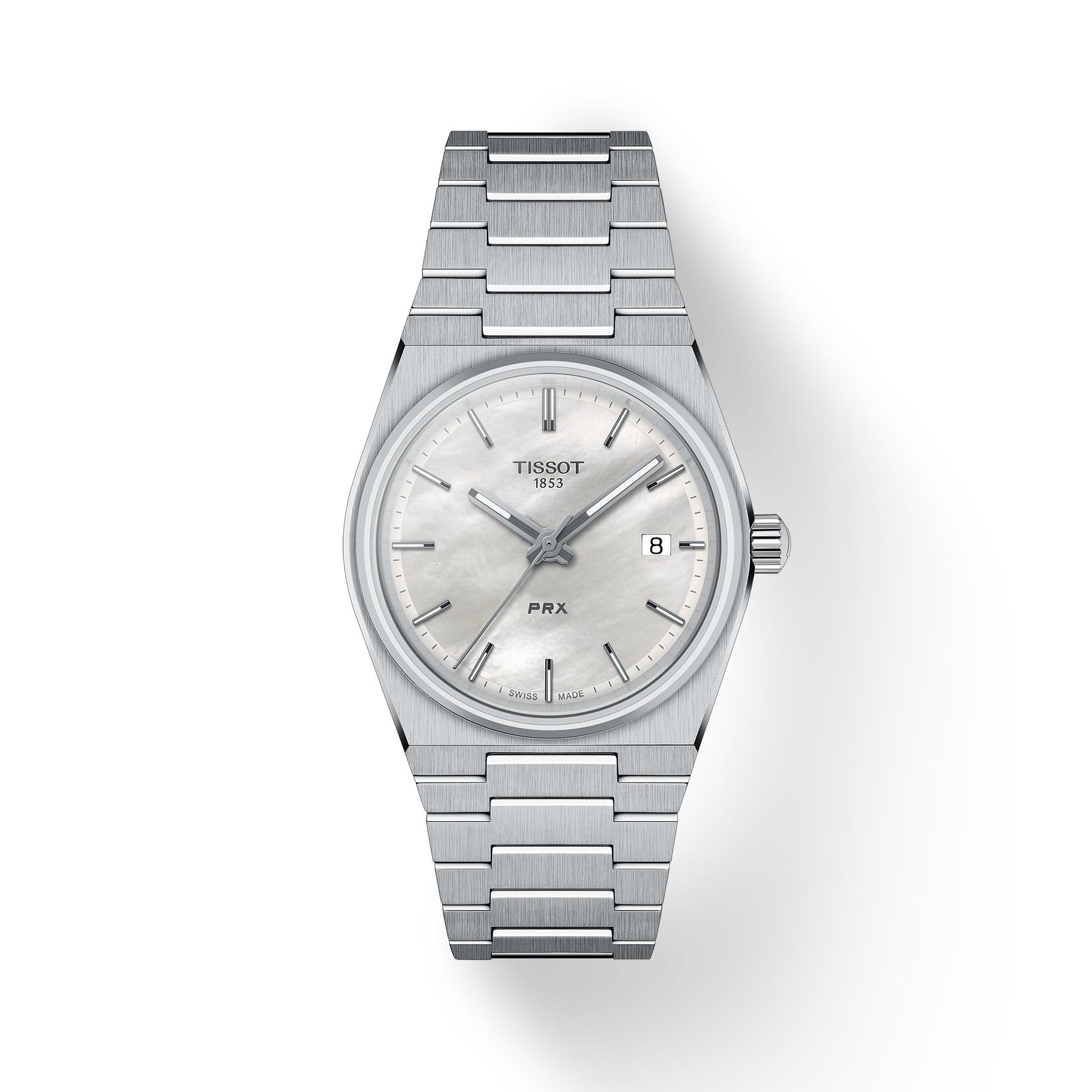 Tissot Stainless Steel white mother of pearl Dial Men s Fashion Watch T137.210.11.111.00 белый
