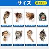 Sac Taske Cat Wall Cat 3D Decor Cats 1 Stickers, Merchandise, Stickers, Decorative, (7 + Mouse)