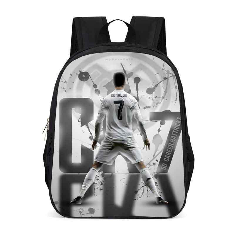 Zaino Scolastico per Bambini con Stampa Cristiano Ronaldo Neymar Leggero Design Ergonomico Studenti Elementari