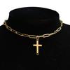 Gold Color Stainless Steel Choker Necklace Women Hip-hop Punk Short Box Link Neck Chains for Women Jewelry Collares De Moda 2019